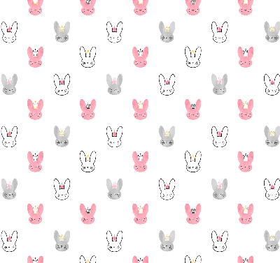 Rolgordijn verduisterend Kleurrijke konijnen in kronen