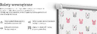 Rolgordijn verduisterend Kleurrijke konijnen in kronen