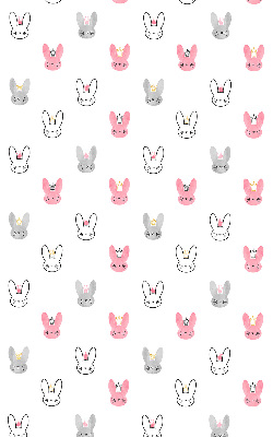 Rolgordijn verduisterend Kleurrijke konijnen in kronen