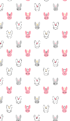 Rolgordijn verduisterend Kleurrijke konijnen in kronen