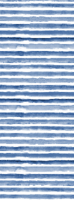 Rolgordijn voor het raam Geschilderde blauwe strepen
