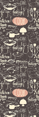 Rolgordijn voor het raam Keukengerei