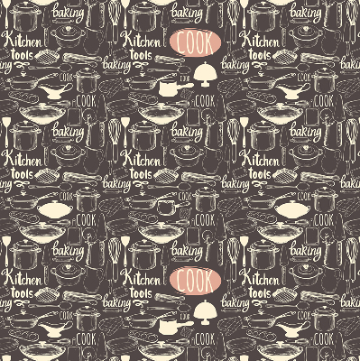 Rolgordijn voor het raam Keukengerei