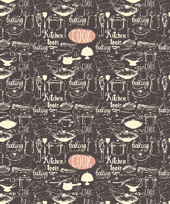 Rolgordijn voor het raam Keukengerei