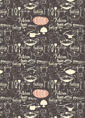 Rolgordijn voor het raam Keukengerei