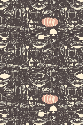 Rolgordijn voor het raam Keukengerei