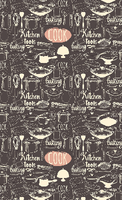 Rolgordijn voor het raam Keukengerei