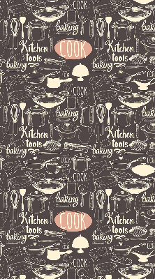 Rolgordijn voor het raam Keukengerei