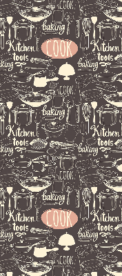 Rolgordijn voor het raam Keukengerei