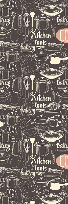 Rolgordijn voor het raam Keukengerei