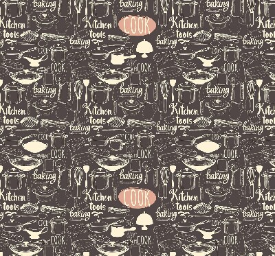 Rolgordijn voor het raam Keukengerei