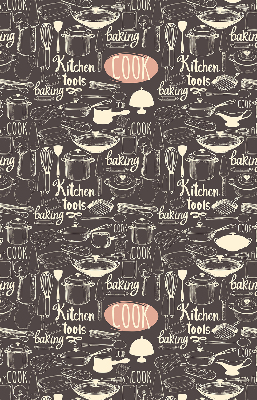 Rolgordijn voor het raam Keukengerei