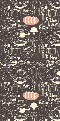 Rolgordijn voor het raam Keukengerei