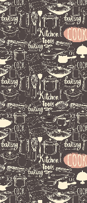 Rolgordijn voor het raam Keukengerei