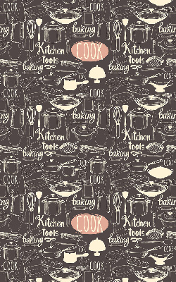 Rolgordijn voor het raam Keukengerei