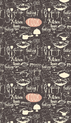 Rolgordijn voor het raam Keukengerei