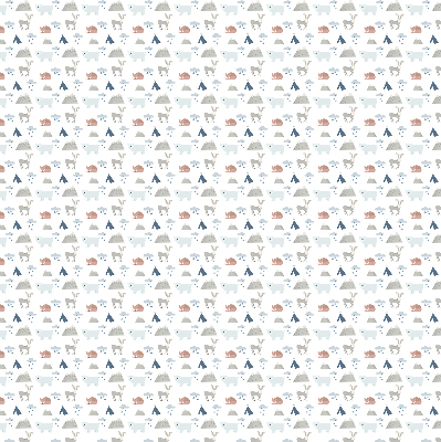 Rolgordijn voor het raam Bergen regen dieren