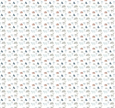 Rolgordijn voor het raam Bergen regen dieren