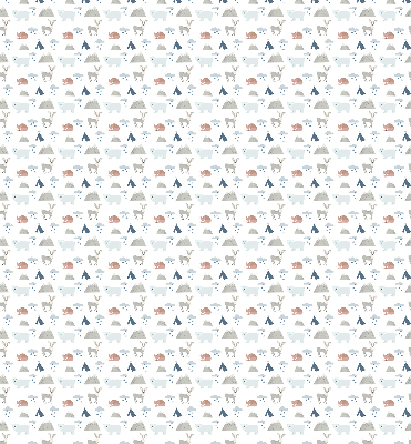 Rolgordijn voor het raam Bergen regen dieren