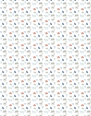 Rolgordijn voor het raam Bergen regen dieren