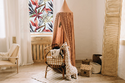 Rolgordijn voor het raam Exotische bladeren