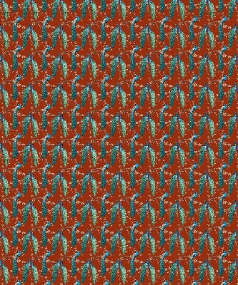 Rolgordijn verduisterend Pauwen op de takken