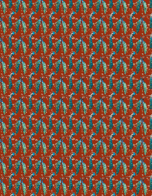 Rolgordijn verduisterend Pauwen op de takken