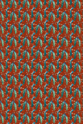 Rolgordijn verduisterend Pauwen op de takken