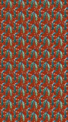 Rolgordijn verduisterend Pauwen op de takken