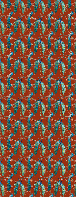 Rolgordijn verduisterend Pauwen op de takken