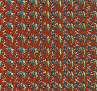 Rolgordijn verduisterend Pauwen op de takken