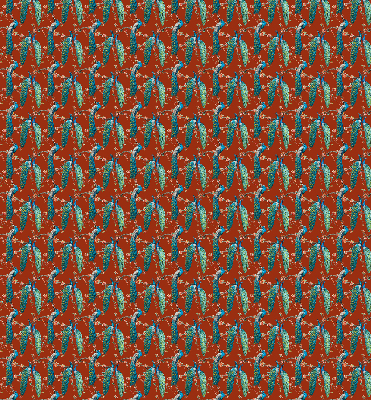 Rolgordijn verduisterend Pauwen op de takken