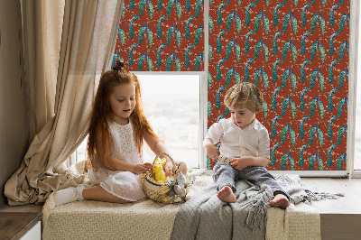 Rolgordijn verduisterend Pauwen op de takken