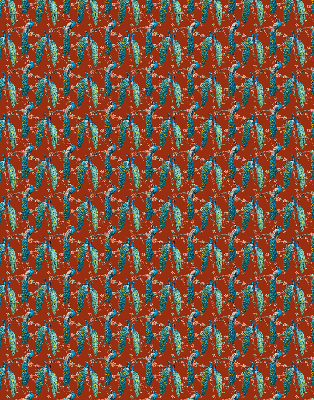 Rolgordijn verduisterend Pauwen op de takken