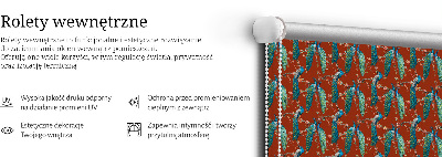 Rolgordijn verduisterend Pauwen op de takken