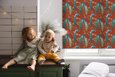 Rolgordijn verduisterend Pauwen op de takken