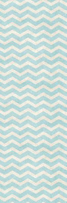 Rolgordijn verduisterend Blauwe zigzags