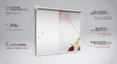 Rolgordijn voor het raam Geschilderd beeld