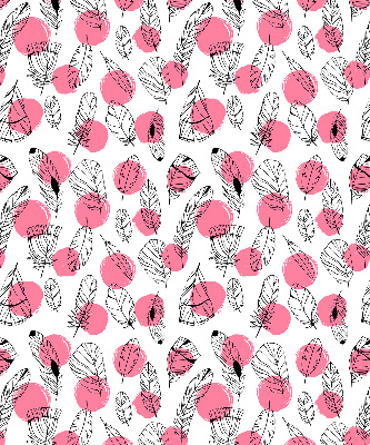 Rolgordijn verduisterend Veren en roze stippen