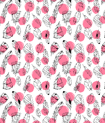 Rolgordijn verduisterend Veren en roze stippen