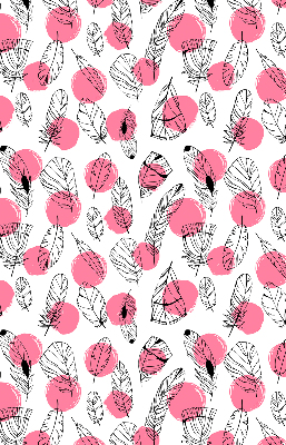 Rolgordijn verduisterend Veren en roze stippen