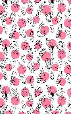 Rolgordijn verduisterend Veren en roze stippen