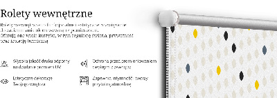 Rolgordijn voor het raam Kleurrijke korrels