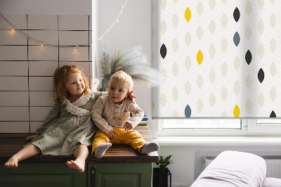 Rolgordijn voor het raam Kleurrijke korrels