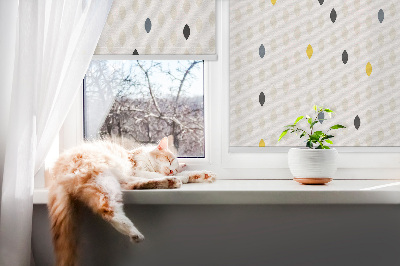 Rolgordijn voor het raam Kleurrijke korrels