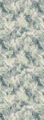 Rolgordijn verduisterend Schets van een plant op een gekleurde achtergrond