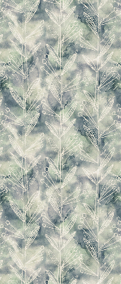 Rolgordijn verduisterend Schets van een plant op een gekleurde achtergrond