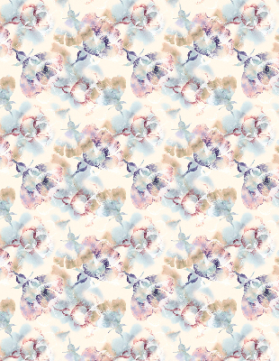 Rolgordijn verduisterend Kleurrijke geschilderde bloemen