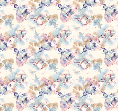 Rolgordijn verduisterend Kleurrijke geschilderde bloemen