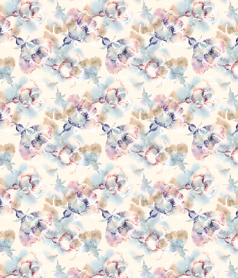 Rolgordijn verduisterend Kleurrijke geschilderde bloemen